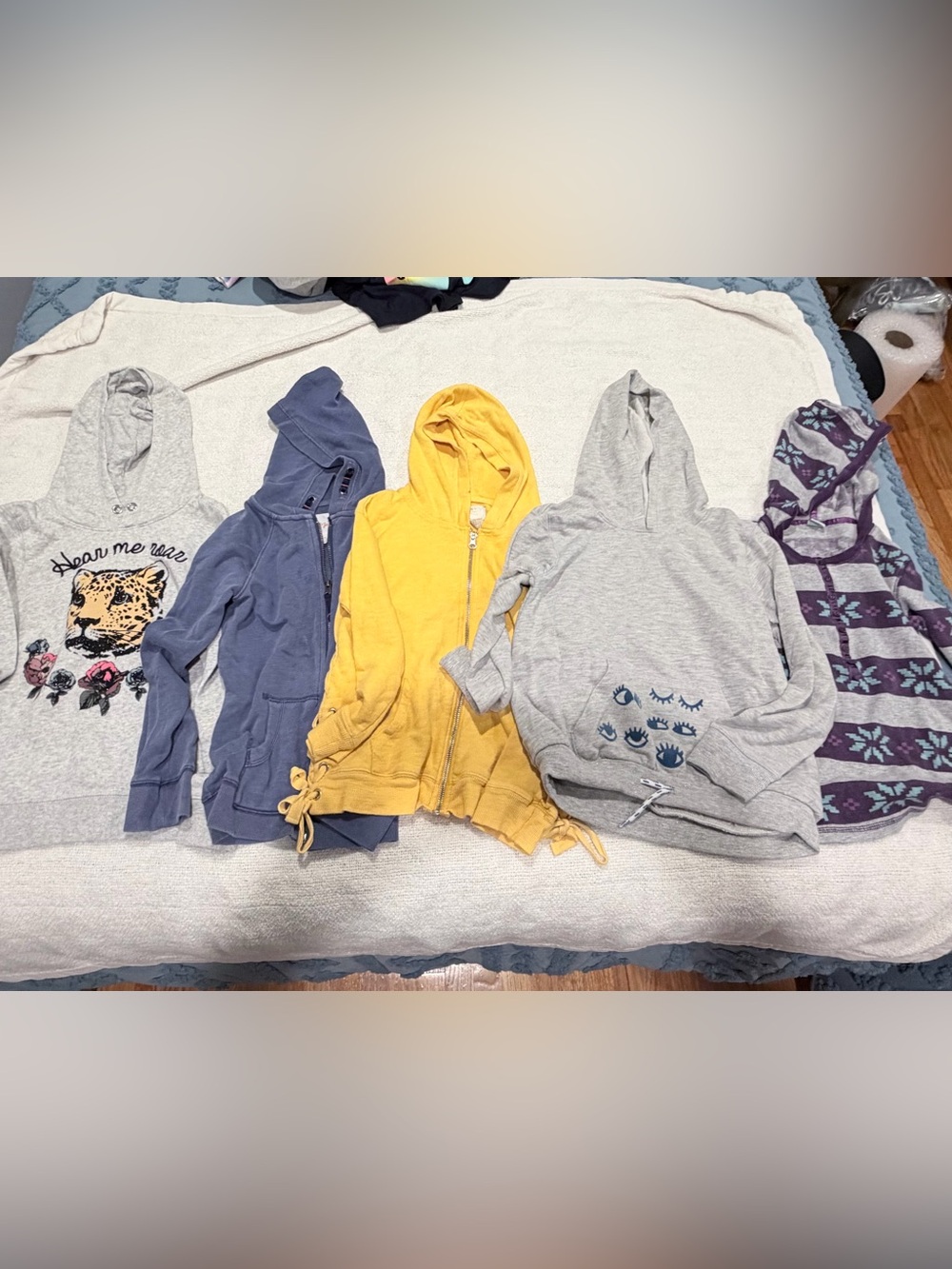 Girls Hoodie Sweatshirt Lot Size 7/8 8/10 H&M Cat & Jack Forever 21 Ivy & Moon